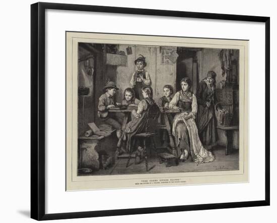 The Young Zither Player-null-Framed Giclee Print