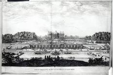 Perspective View of the Garden Facade of the Chateau of Vaux-Le-Vicomte-Israel, The Younger Silvestre-Framed Giclee Print