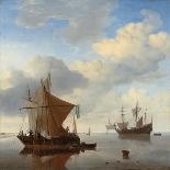 Dutch Shipping Offshore in a Rising Gale-Willem Van De, The Younger Velde-Giclee Print