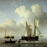 Dutch Shipping Offshore in a Rising Gale-Willem Van De, The Younger Velde-Giclee Print