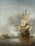 Naval Battle-Willem Van De, The Younger Velde-Giclee Print