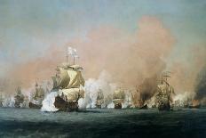 Naval Battle-Willem Van De, The Younger Velde-Framed Giclee Print