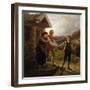 The youngest sons farewell, 1867-Adolph Tidemand-Framed Giclee Print