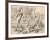 'The youth and his father, who is balancing a fish on his nose', 1889-John Tenniel-Framed Giclee Print