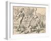 'The youth and his father, who is balancing a fish on his nose', 1889-John Tenniel-Framed Giclee Print