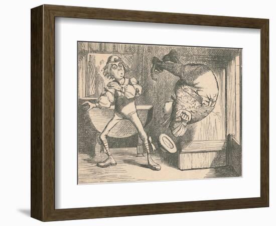 'The youth and the sage. The sage doing a somersault', 1889-John Tenniel-Framed Giclee Print