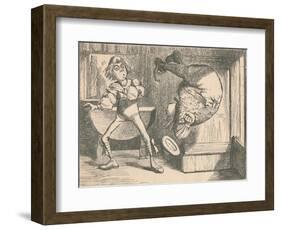 'The youth and the sage. The sage doing a somersault', 1889-John Tenniel-Framed Giclee Print