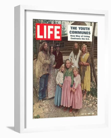 The Youth Communes, New way of Living Confronts the U.S., July 18, 1969-John Olson-Framed Photographic Print