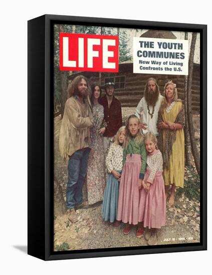 The Youth Communes, New way of Living Confronts the U.S., July 18, 1969-John Olson-Framed Stretched Canvas