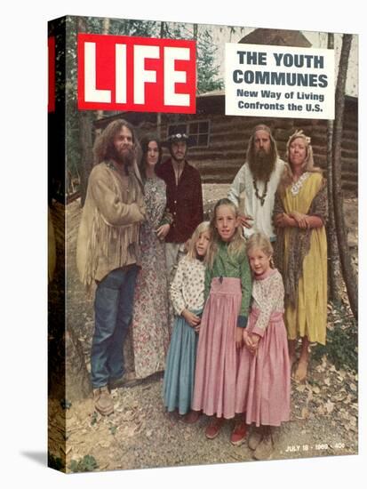 The Youth Communes, New way of Living Confronts the U.S., July 18, 1969-John Olson-Stretched Canvas