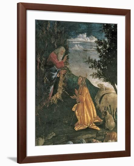 The Youth of Moses, in the Sistine Chapel, 1481-Sandro Botticelli-Framed Giclee Print