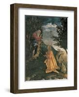 The Youth of Moses, in the Sistine Chapel, 1481-Sandro Botticelli-Framed Giclee Print