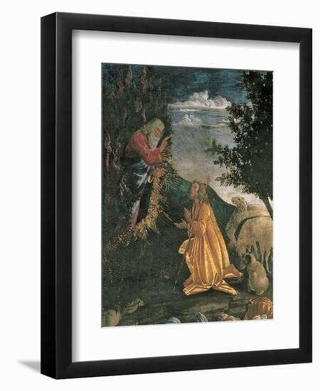 The Youth of Moses, in the Sistine Chapel, 1481-Sandro Botticelli-Framed Giclee Print