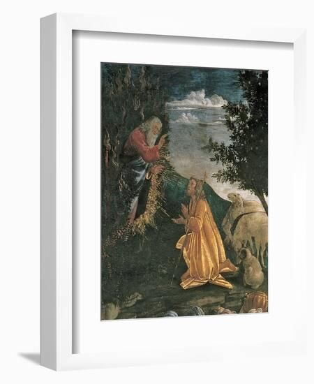 The Youth of Moses, in the Sistine Chapel, 1481-Sandro Botticelli-Framed Giclee Print