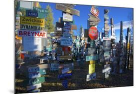 The Yukon's Watson Lake Sign Post Forest, Watson Lake, Canada-Richard Wright-Mounted Photographic Print