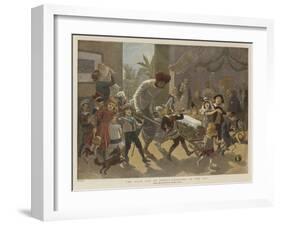 The Yule Log in India, Bringing in the Ice-Adrien Emmanuel Marie-Framed Giclee Print