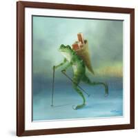 The Yuletide Frog-DD McInnes-Framed Art Print