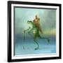 The Yuletide Frog-DD McInnes-Framed Art Print