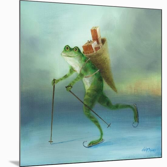 The Yuletide Frog-DD McInnes-Mounted Art Print