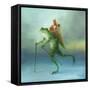 The Yuletide Frog-DD McInnes-Framed Stretched Canvas