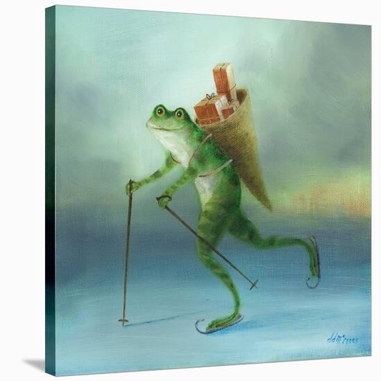 The Yuletide Frog-DD McInnes-Stretched Canvas