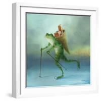 The Yuletide Frog-DD McInnes-Framed Art Print