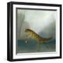 The Yuletide Newt-DD McInnes-Framed Art Print