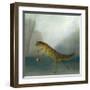 The Yuletide Newt-DD McInnes-Framed Art Print