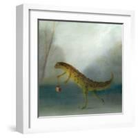 The Yuletide Newt-DD McInnes-Framed Art Print