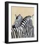 The Zebra-Noelle Triaureau-Framed Art Print