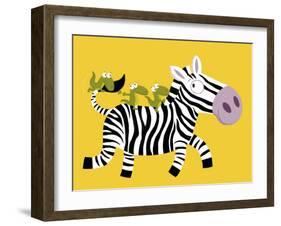 The Zebra-Nathalie Choux-Framed Art Print