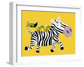 The Zebra-Nathalie Choux-Framed Art Print