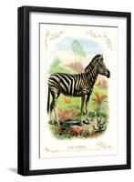 The Zebra-null-Framed Art Print