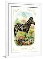 The Zebra-null-Framed Art Print