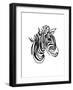 The Zebra-Hanna Lee Tidd-Framed Giclee Print