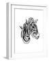 The Zebra-Hanna Lee Tidd-Framed Giclee Print