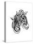 The Zebra-Hanna Lee Tidd-Stretched Canvas