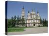 The Zenkov Cathedral Built with Wood, But No Nails, in 1904, at Almaty, Kazakhstan, Central Asia-Gavin Hellier-Stretched Canvas