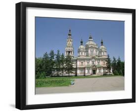 The Zenkov Cathedral Built with Wood, But No Nails, in 1904, at Almaty, Kazakhstan, Central Asia-Gavin Hellier-Framed Photographic Print