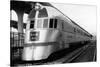 The Zepher - Stainless Steel Streamlined Train-Lantern Press-Stretched Canvas