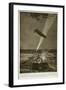 The Zeppelin Bombardment of Antwerp on August 24 1914 in Defiance of the Hague Convention, 1914-19-null-Framed Giclee Print