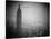 The Zeppelin Hindenburg Floats Past the Empire State Building-null-Stretched Canvas