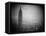 The Zeppelin Hindenburg Floats Past the Empire State Building-null-Framed Stretched Canvas