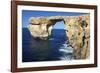 The Zerka or Azure Window at Dwejra Park on Gozo, Malta-Richard Wright-Framed Photographic Print