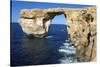 The Zerka or Azure Window at Dwejra Park on Gozo, Malta-Richard Wright-Stretched Canvas