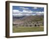 The Zig-Zag Fortress of Sacsayhuaman, with Cuzco in the Background, Cuzco, Peru, South America-Richard Maschmeyer-Framed Photographic Print