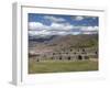 The Zig-Zag Fortress of Sacsayhuaman, with Cuzco in the Background, Cuzco, Peru, South America-Richard Maschmeyer-Framed Photographic Print