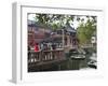 The Zigzag Bridge of Nine Turnings, Yu Yuan (Yuyuan) Bazaar, Shanghai, China, Asia-Amanda Hall-Framed Photographic Print