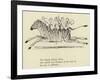 The Zigzag Zealous Zebra-Edward Lear-Framed Giclee Print