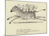 The Zigzag Zealous Zebra-Edward Lear-Mounted Giclee Print